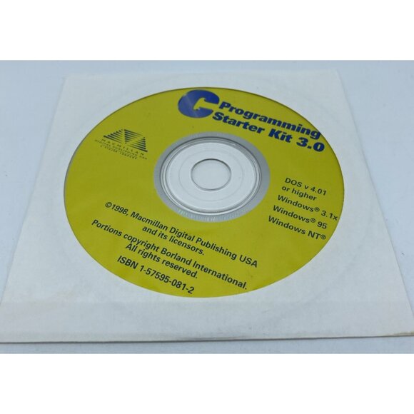 C and C++ Programming Starter Kit Version 3.0 Macmillan Book Cd Box 1998 - Picture 14 of 16